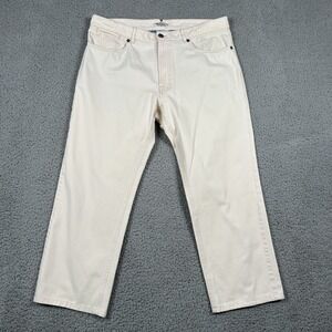 Peter Millar Pants Mens 36 White Pima Cotton Casual Chino Straight Leg Made Peru